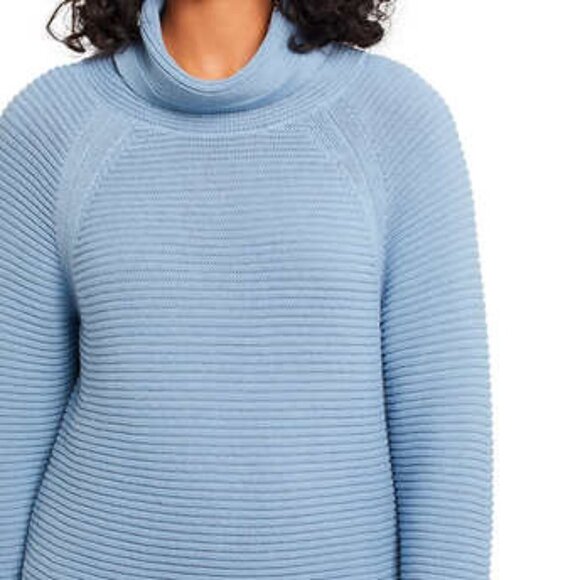 NEW Kenneth Cole Cowl Neck Tunic | Light Blue - Picture 2 of 7